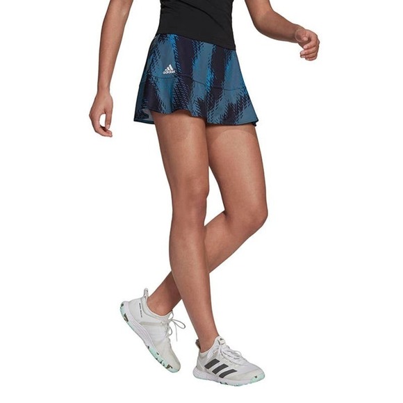 NWT Adidas Tennis PRIMEBLUE PRINTED MATCH SKIRT - Picture 1 of 8